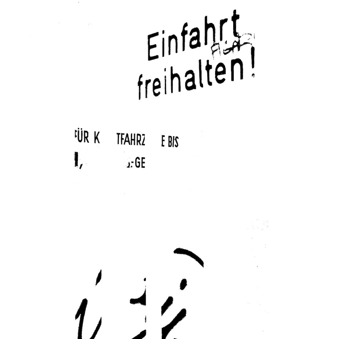 abstract black and white image letterforms
