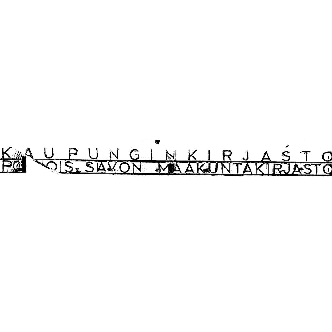 abstract black and white image letterforms