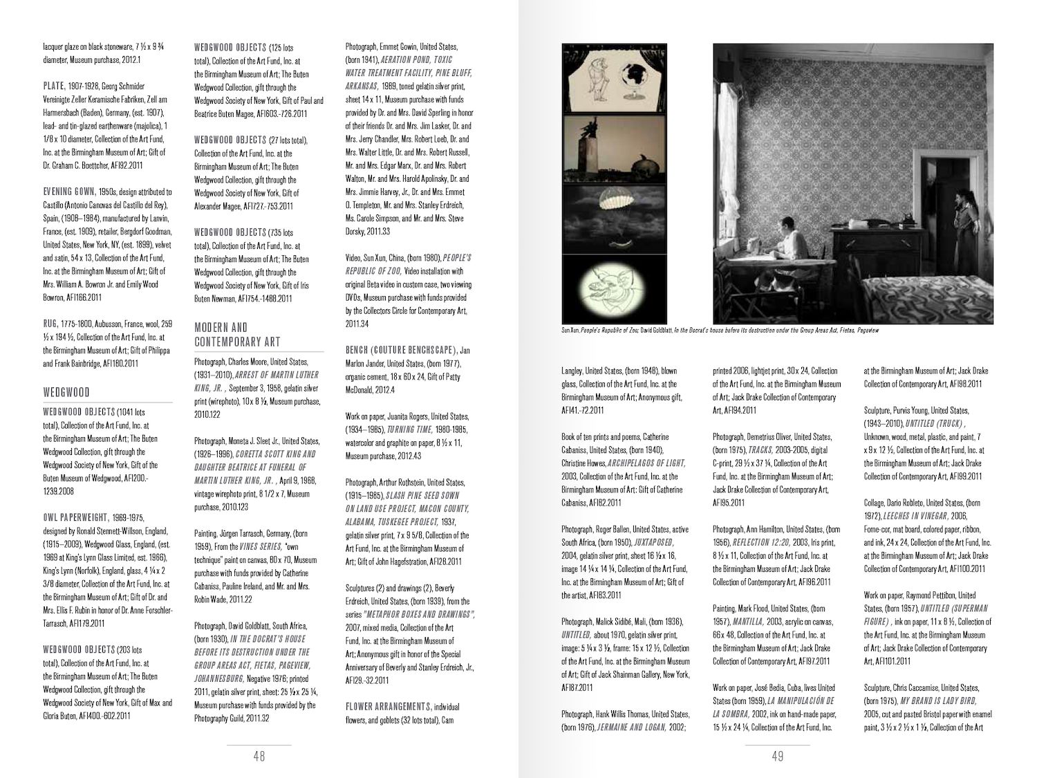 book spread