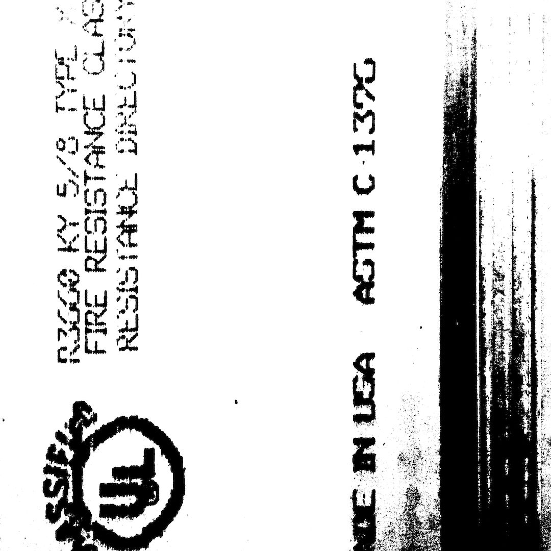 abstract black and white image letterforms