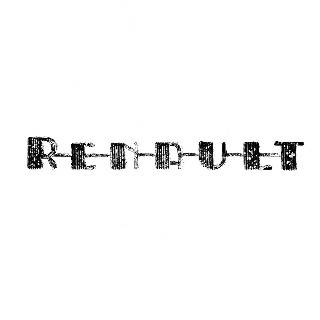 abstract black and white image letterforms