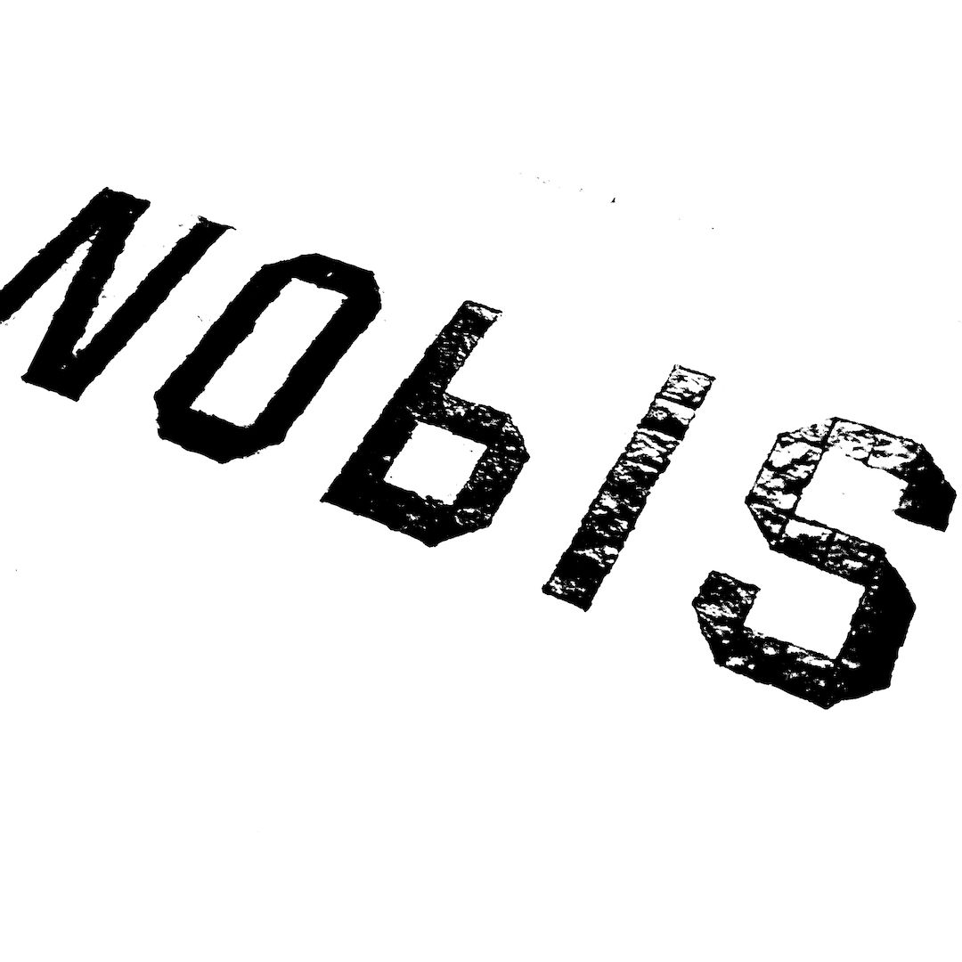 abstract black and white image letterforms