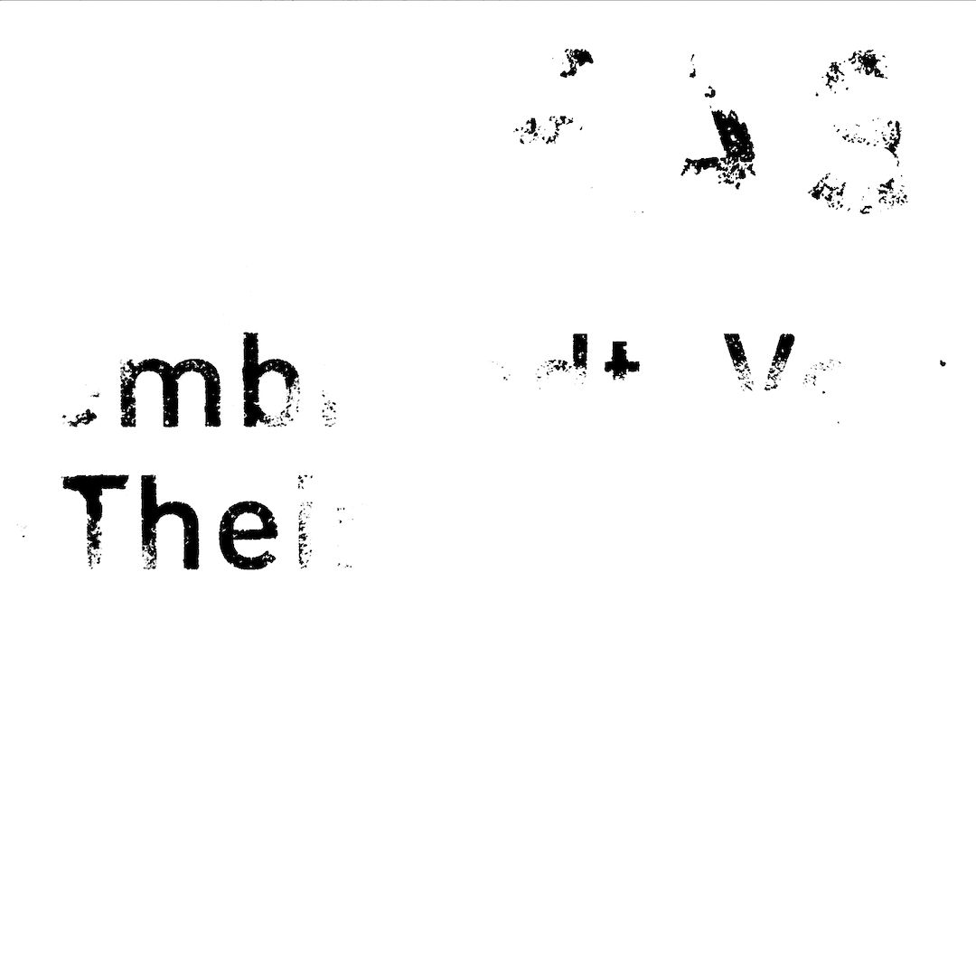 abstract black and white image letterforms