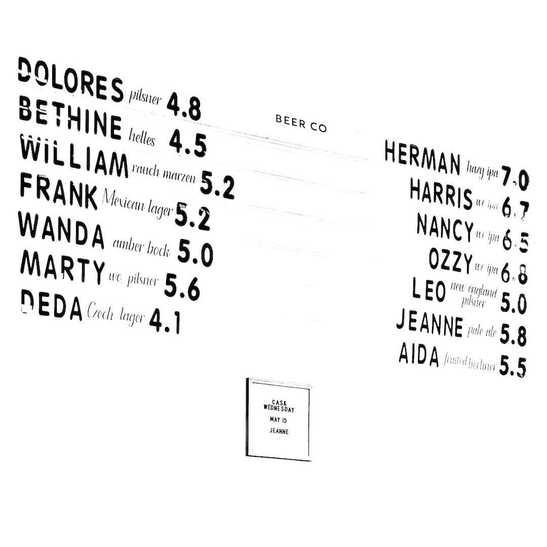 abstract black and white image letterforms