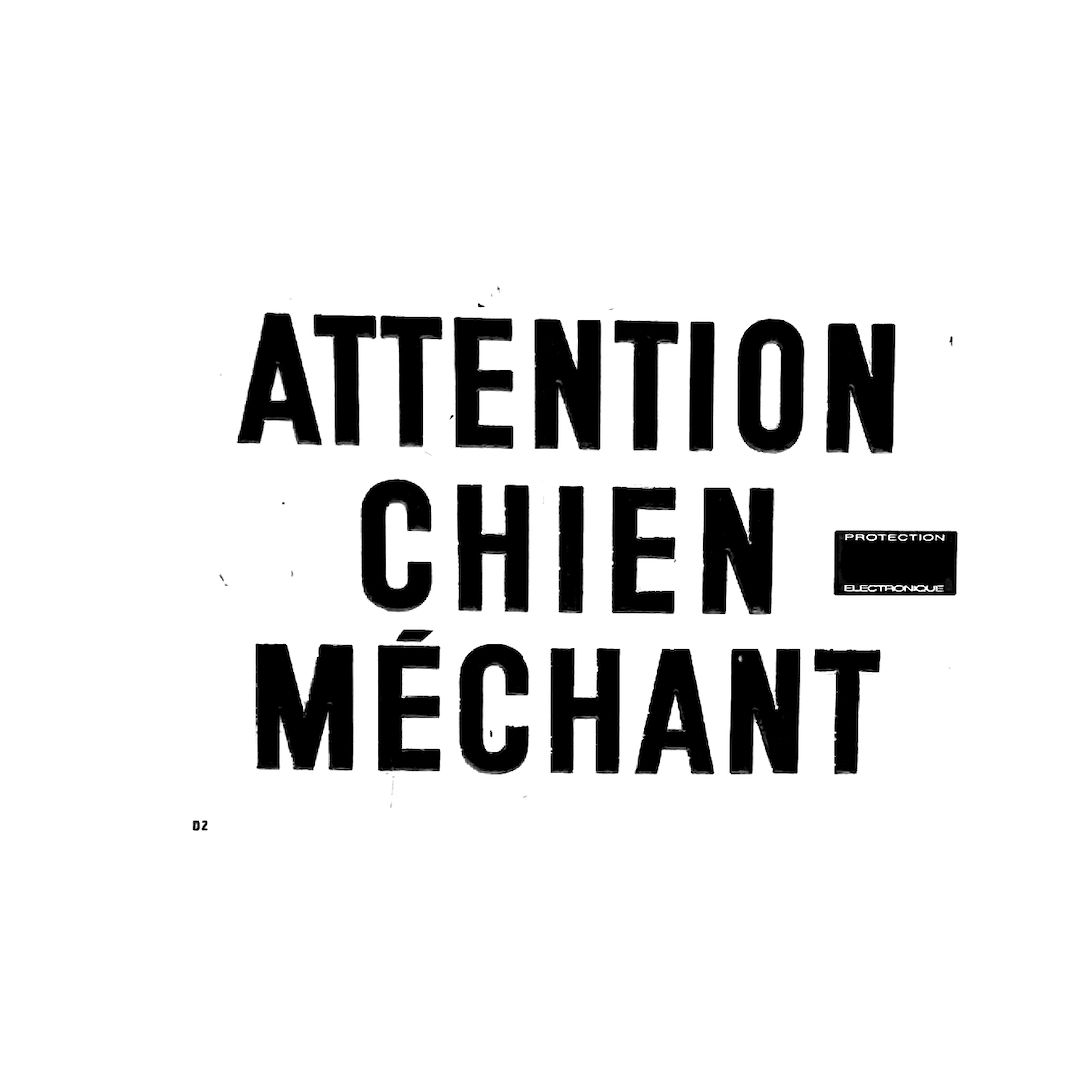 abstract black and white image letterforms