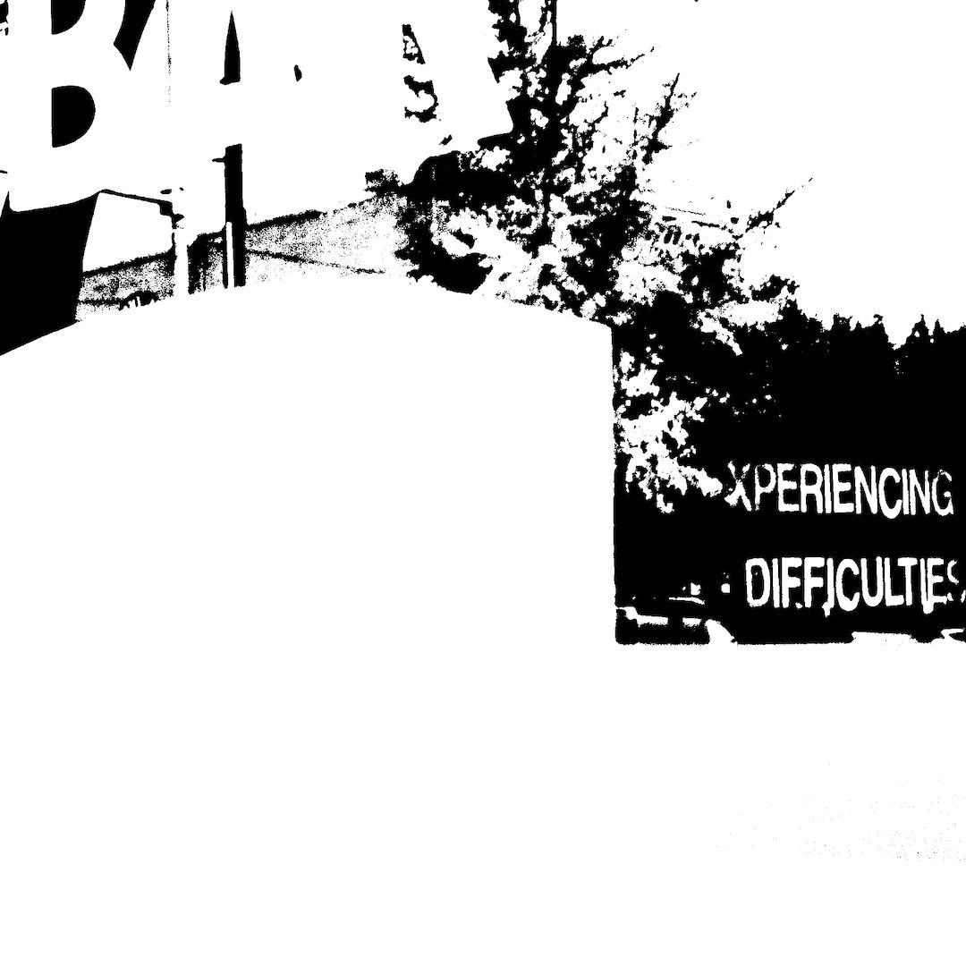 abstract black and white image letterforms