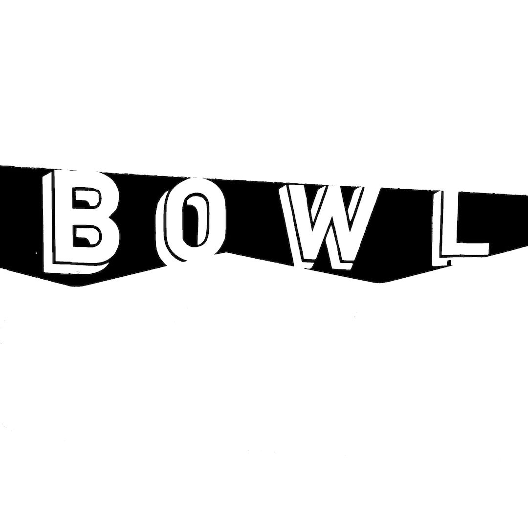 abstract black and white image letterforms