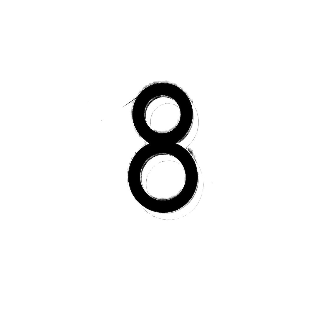 abstract black and white image letterforms