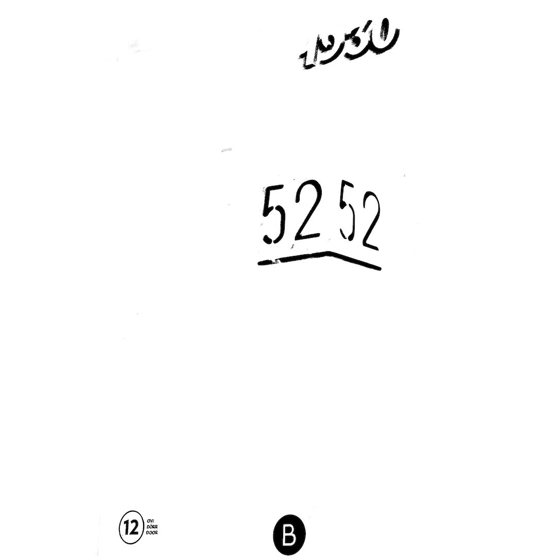 abstract black and white image letterforms