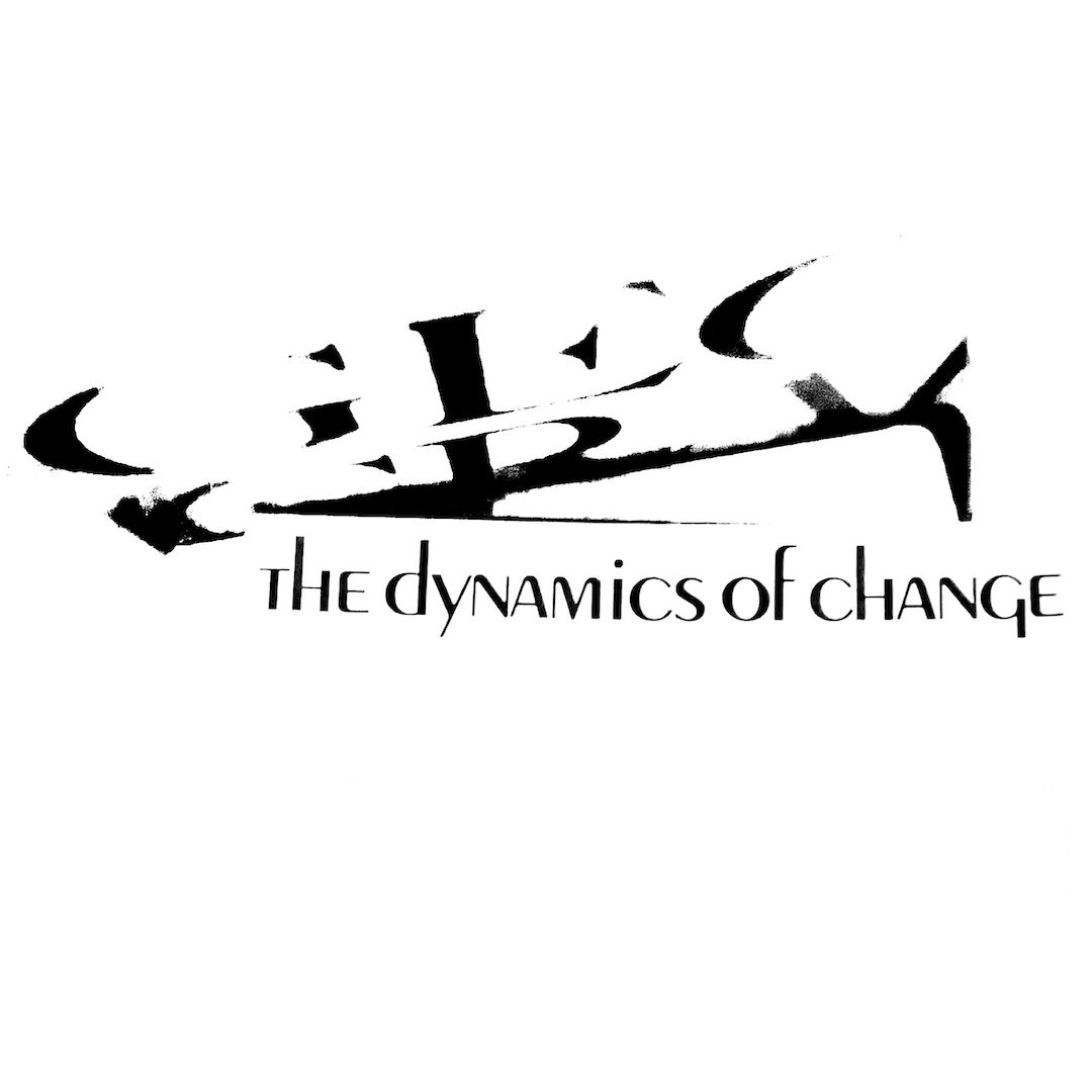 abstract black and white image letterforms