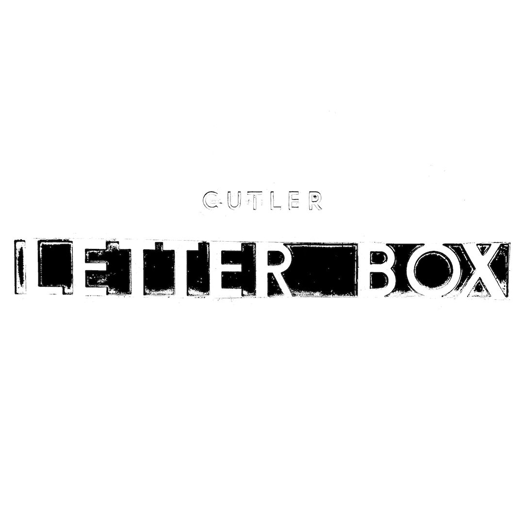abstract black and white image letterforms
