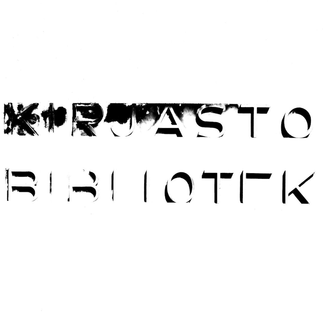 abstract black and white image letterforms