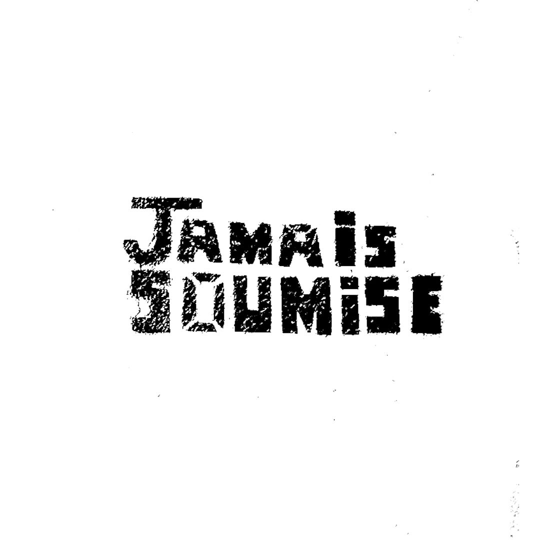 abstract black and white image letterforms