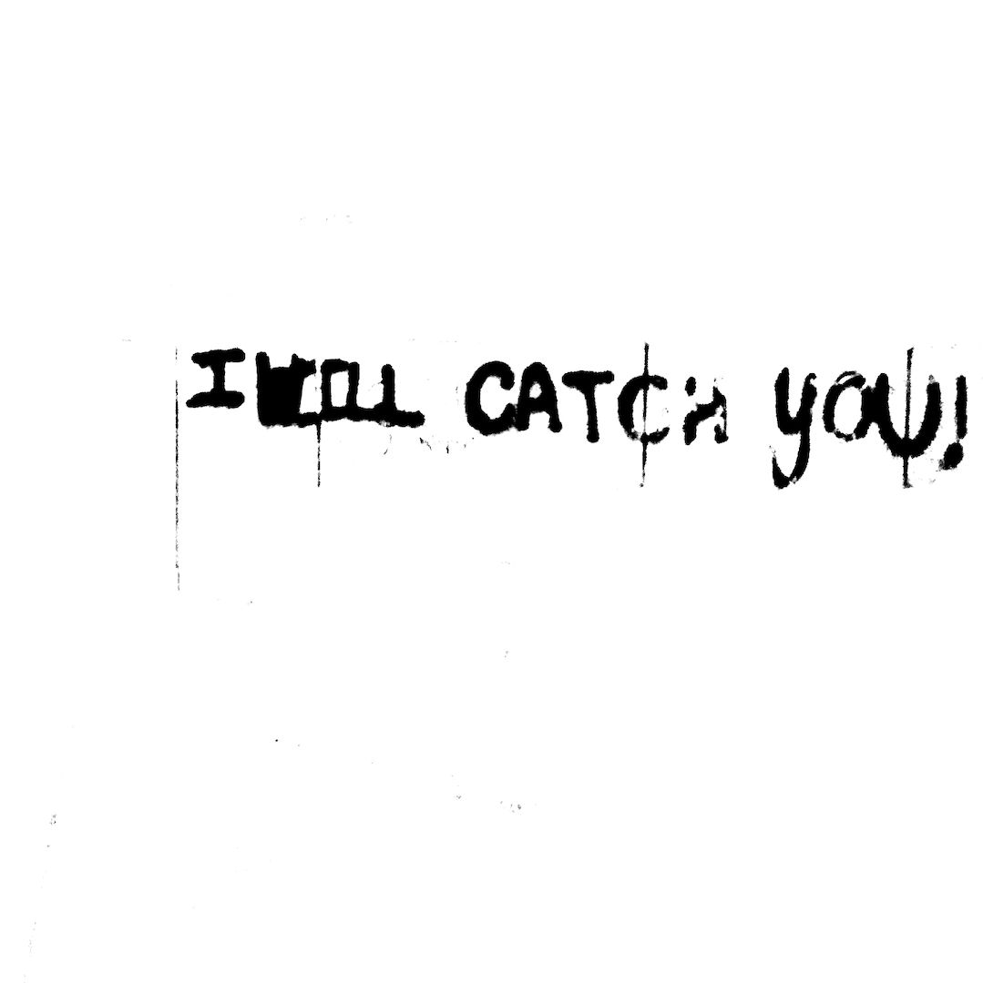 abstract black and white image letterforms