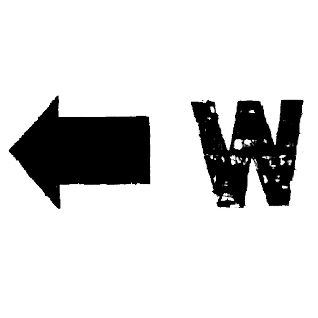 abstract black and white image letterforms