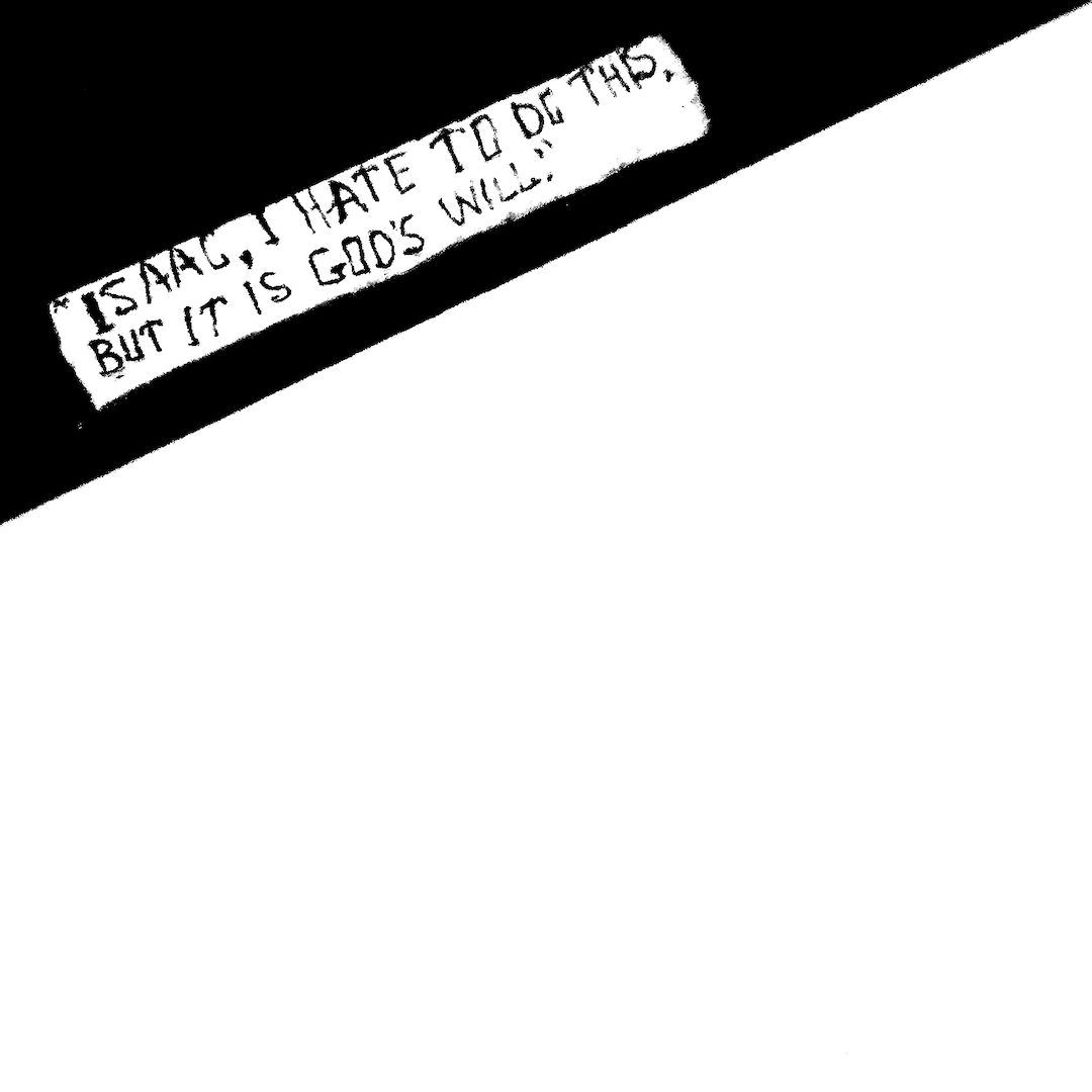abstract black and white image letterforms
