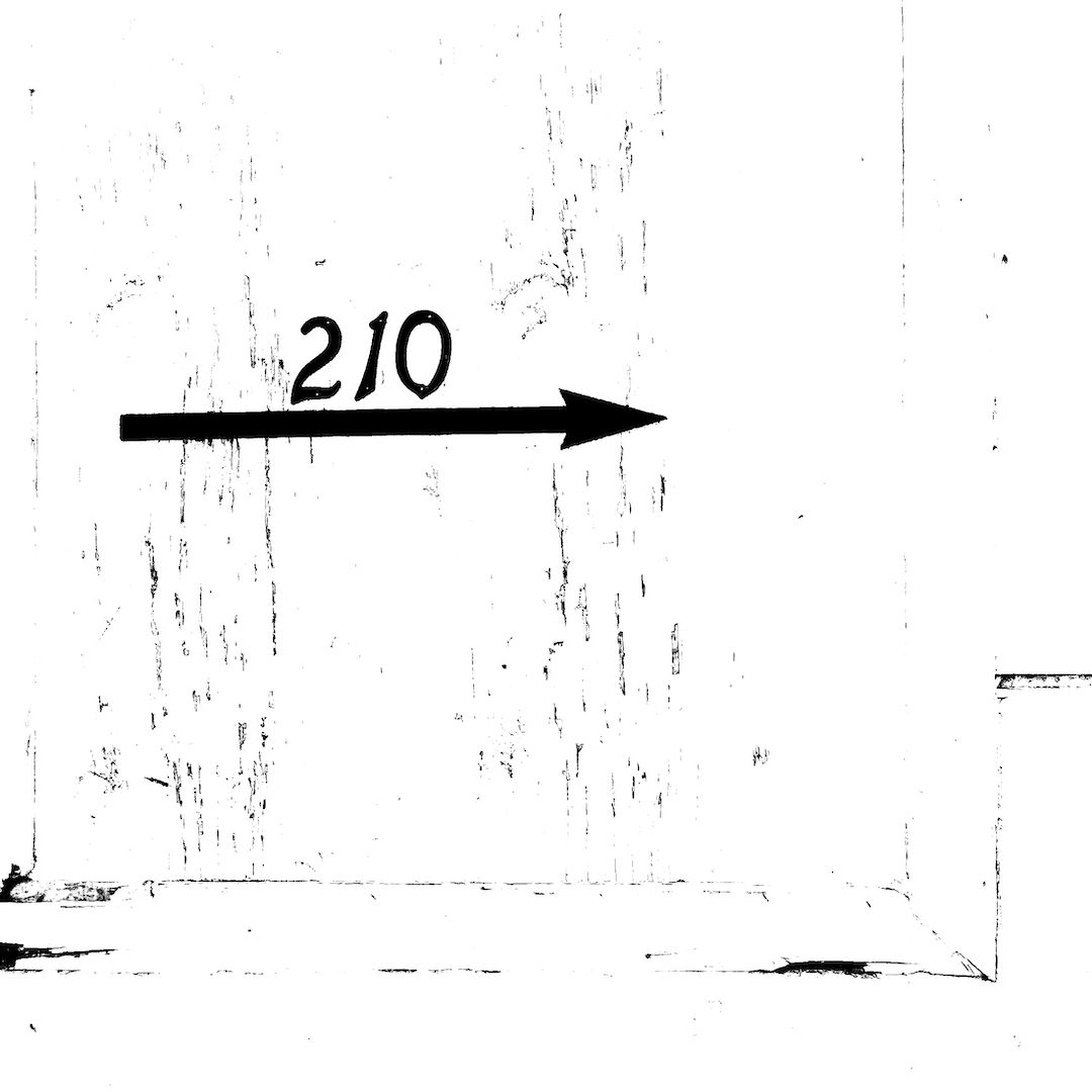 abstract black and white image letterforms