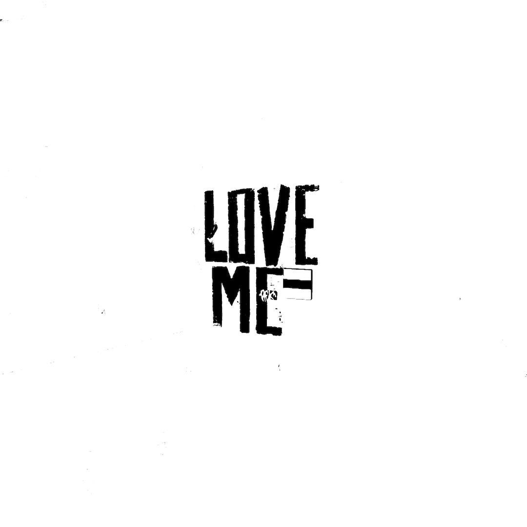 abstract black and white image letterforms