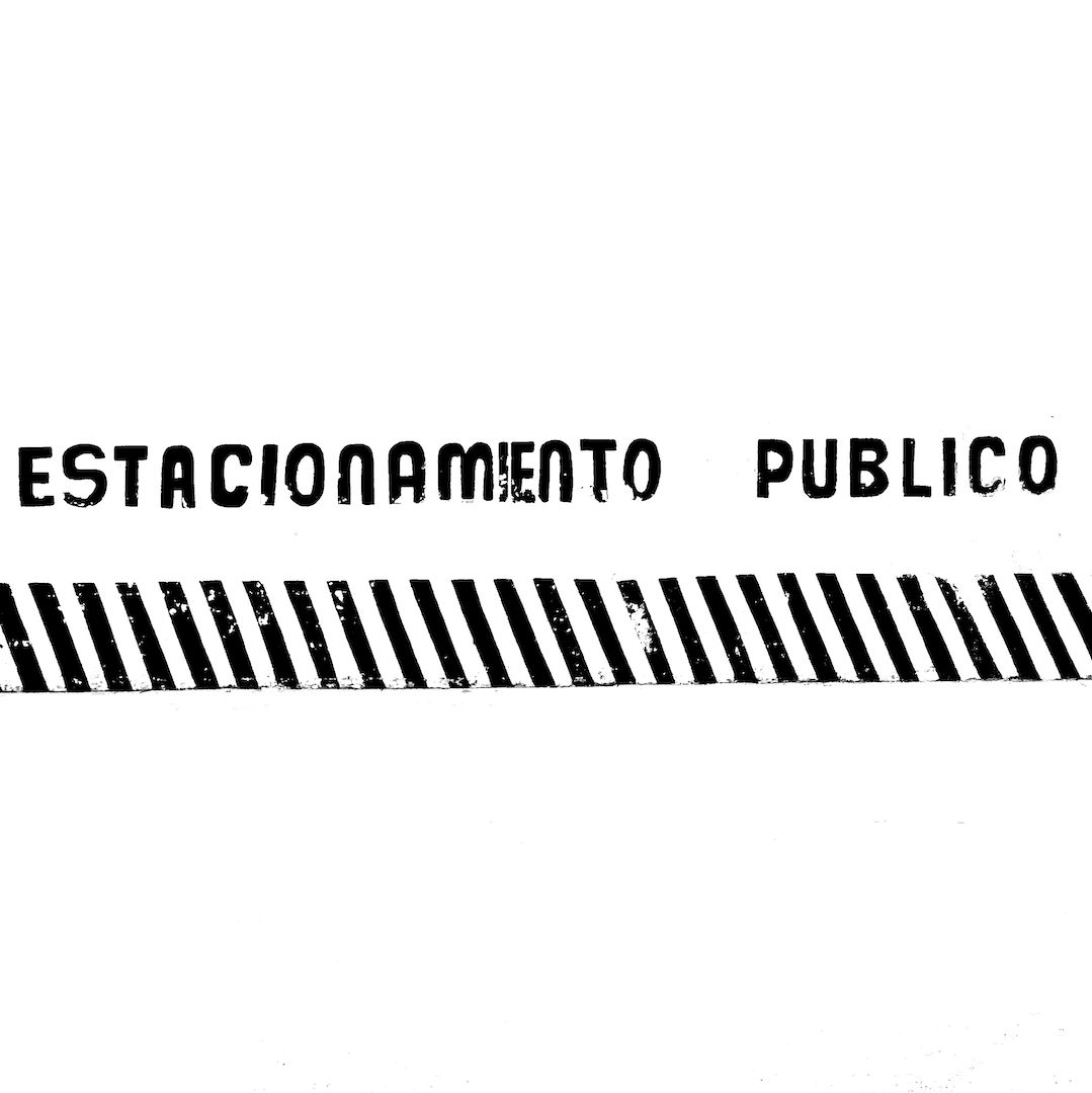 abstract black and white image letterforms