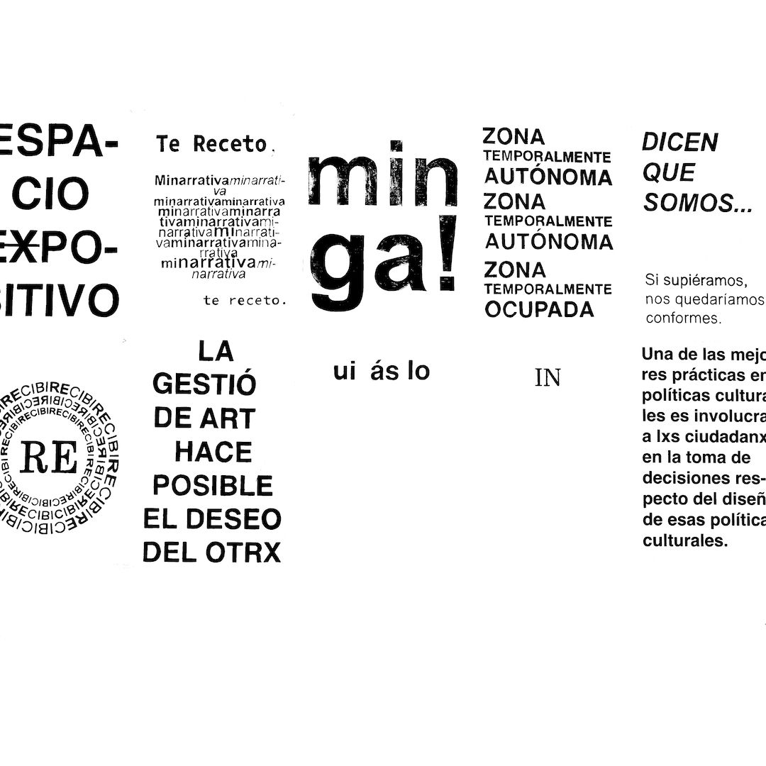 abstract black and white image letterforms