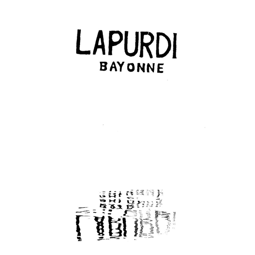 abstract black and white image letterforms