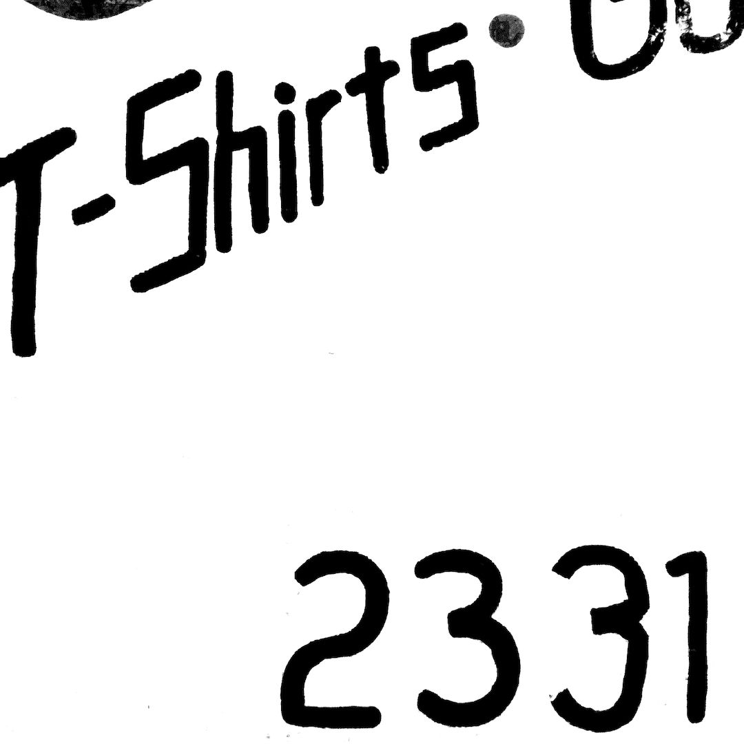 abstract black and white image letterforms