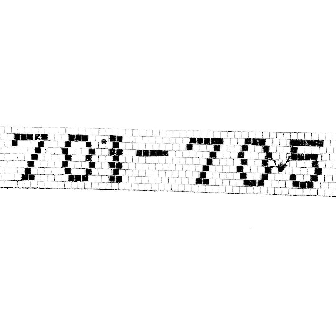 abstract black and white image letterforms