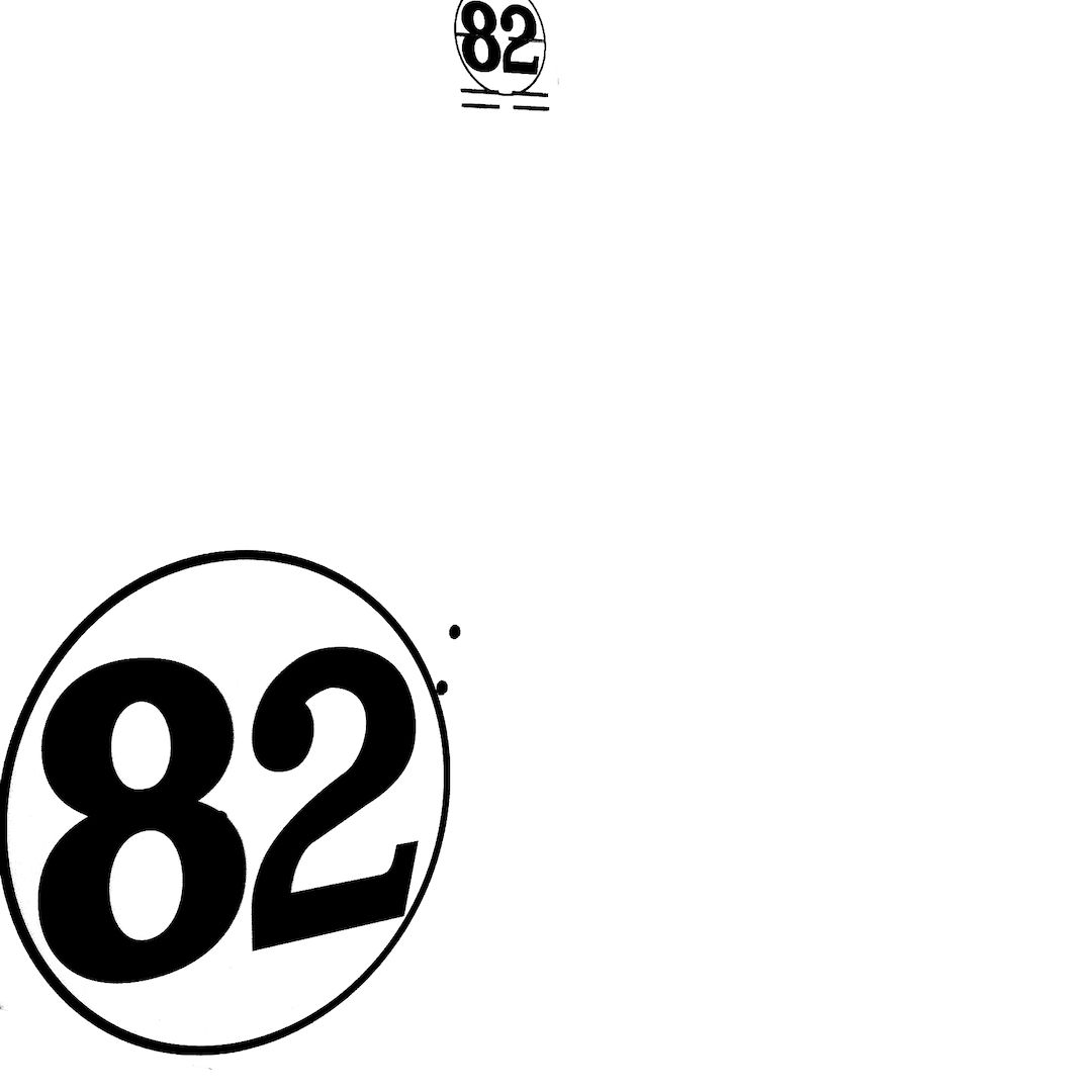 abstract black and white image letterforms