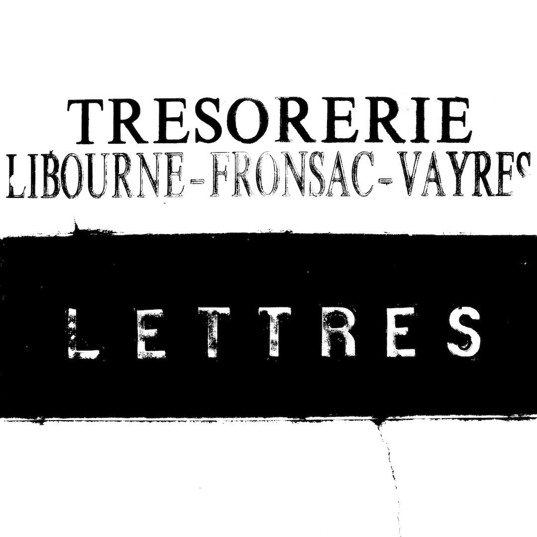 abstract black and white image letterforms