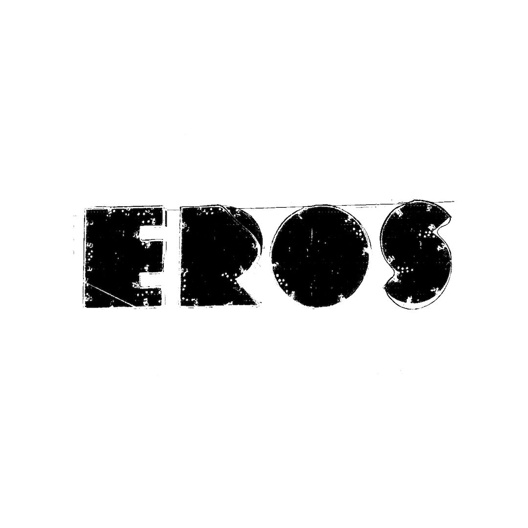 abstract black and white image letterforms