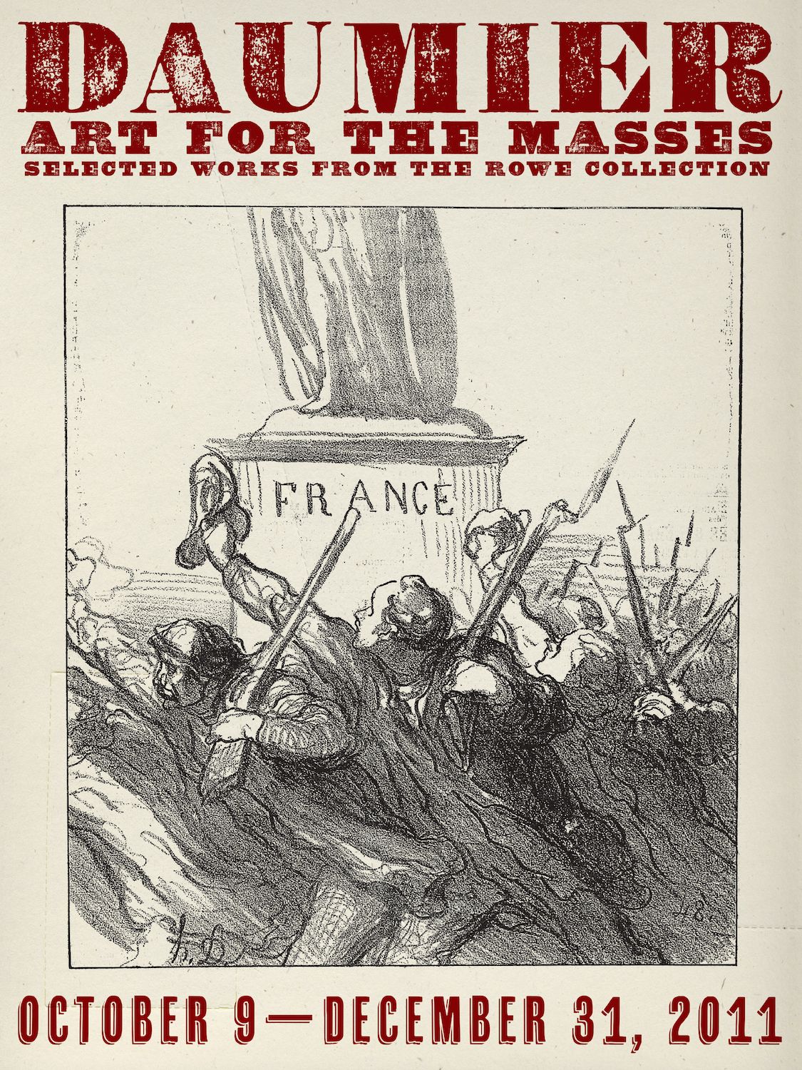 poster for a daumier exhibition