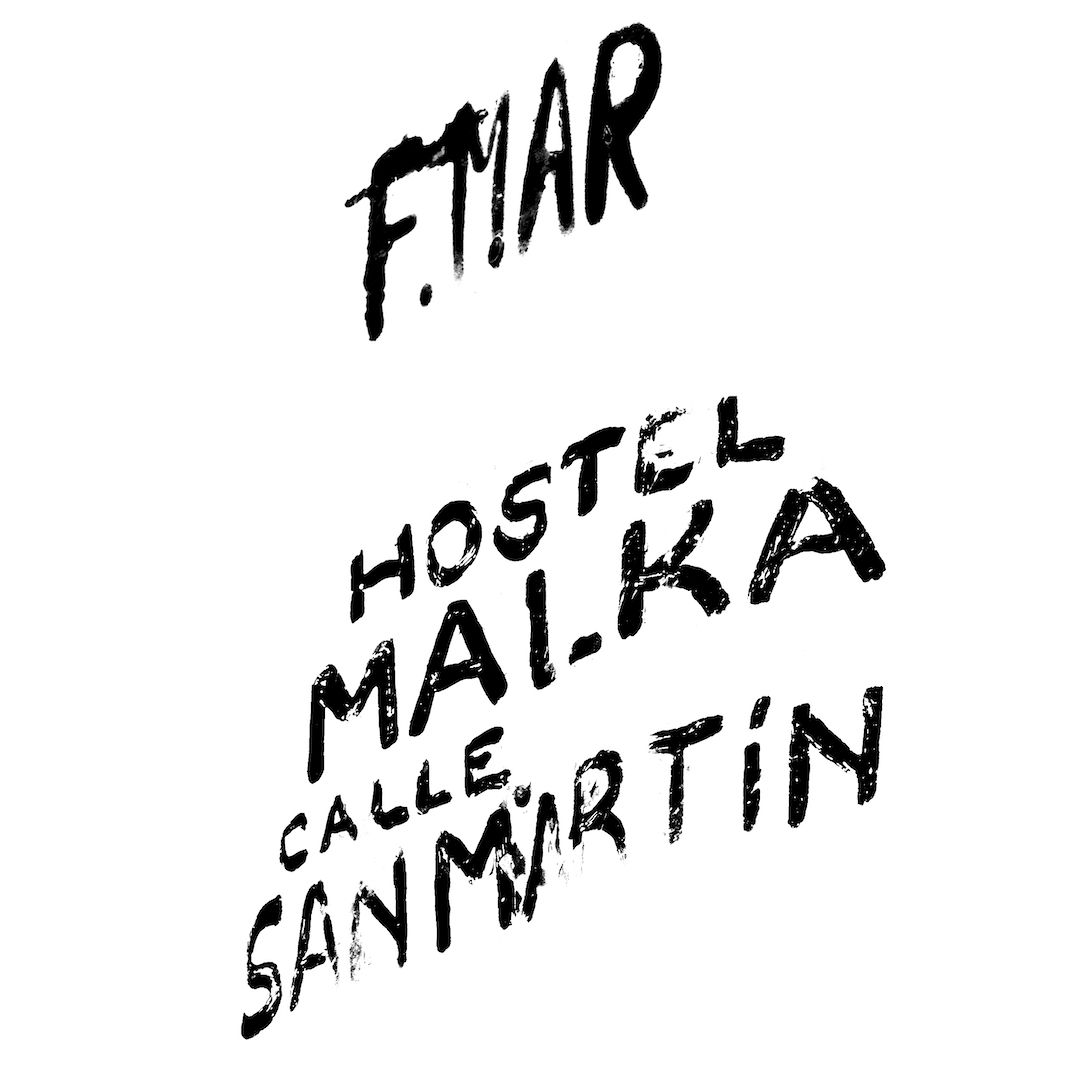 abstract black and white image letterforms