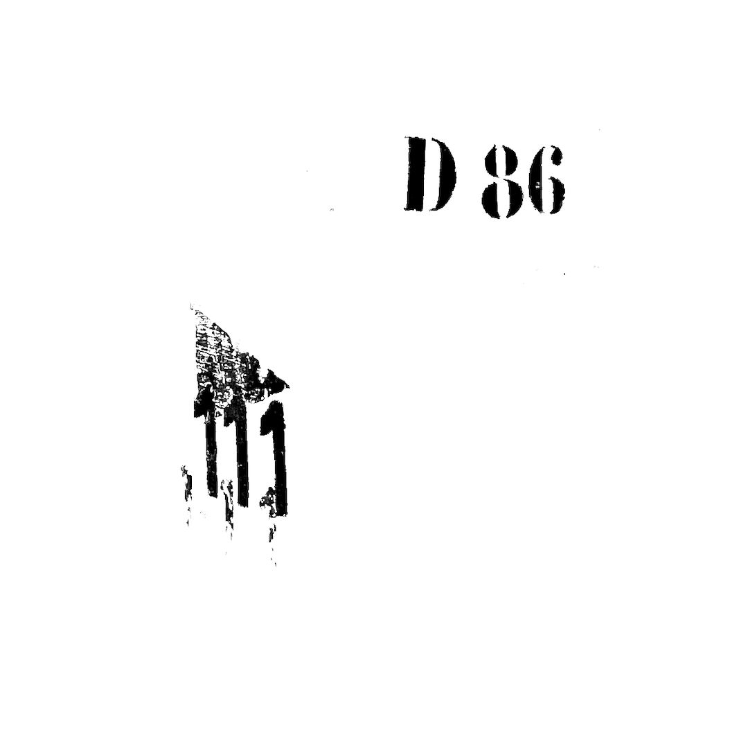 abstract black and white image letterforms