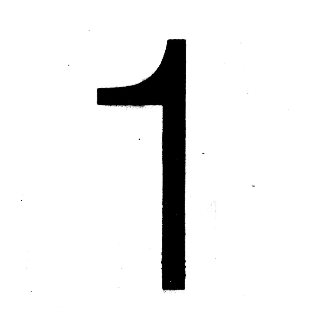 abstract black and white image letterforms