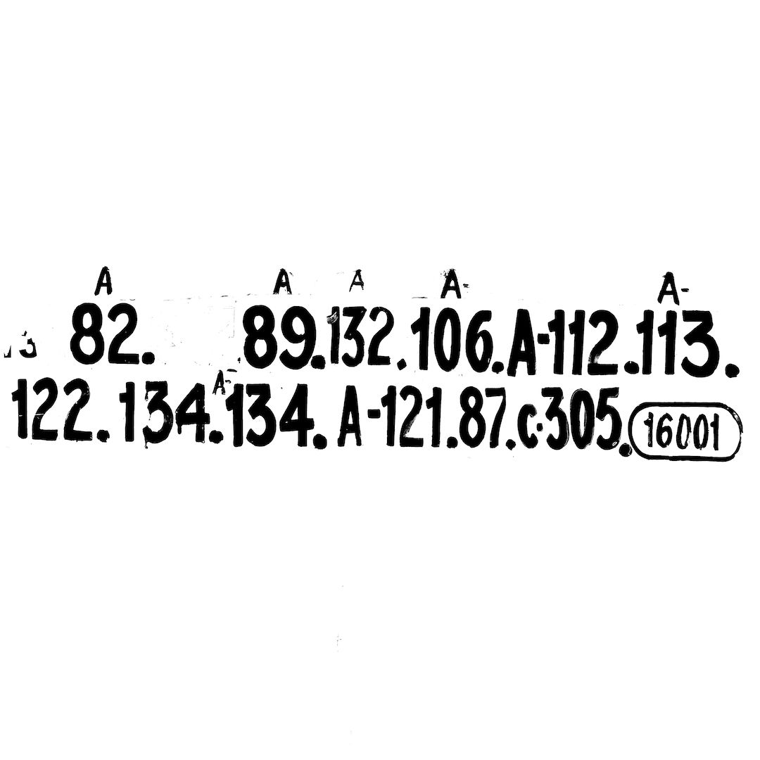 abstract black and white image letterforms