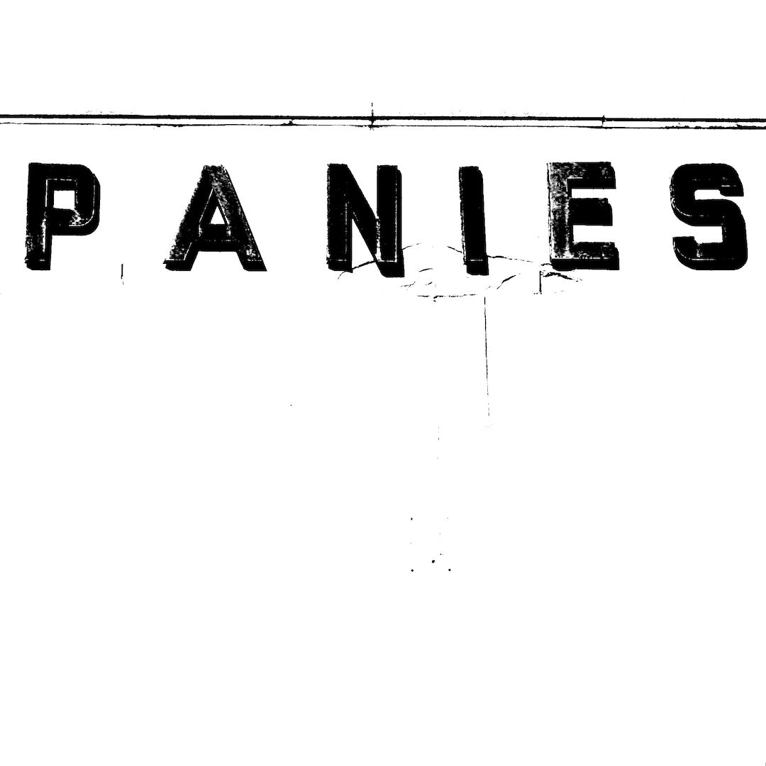 abstract black and white image letterforms