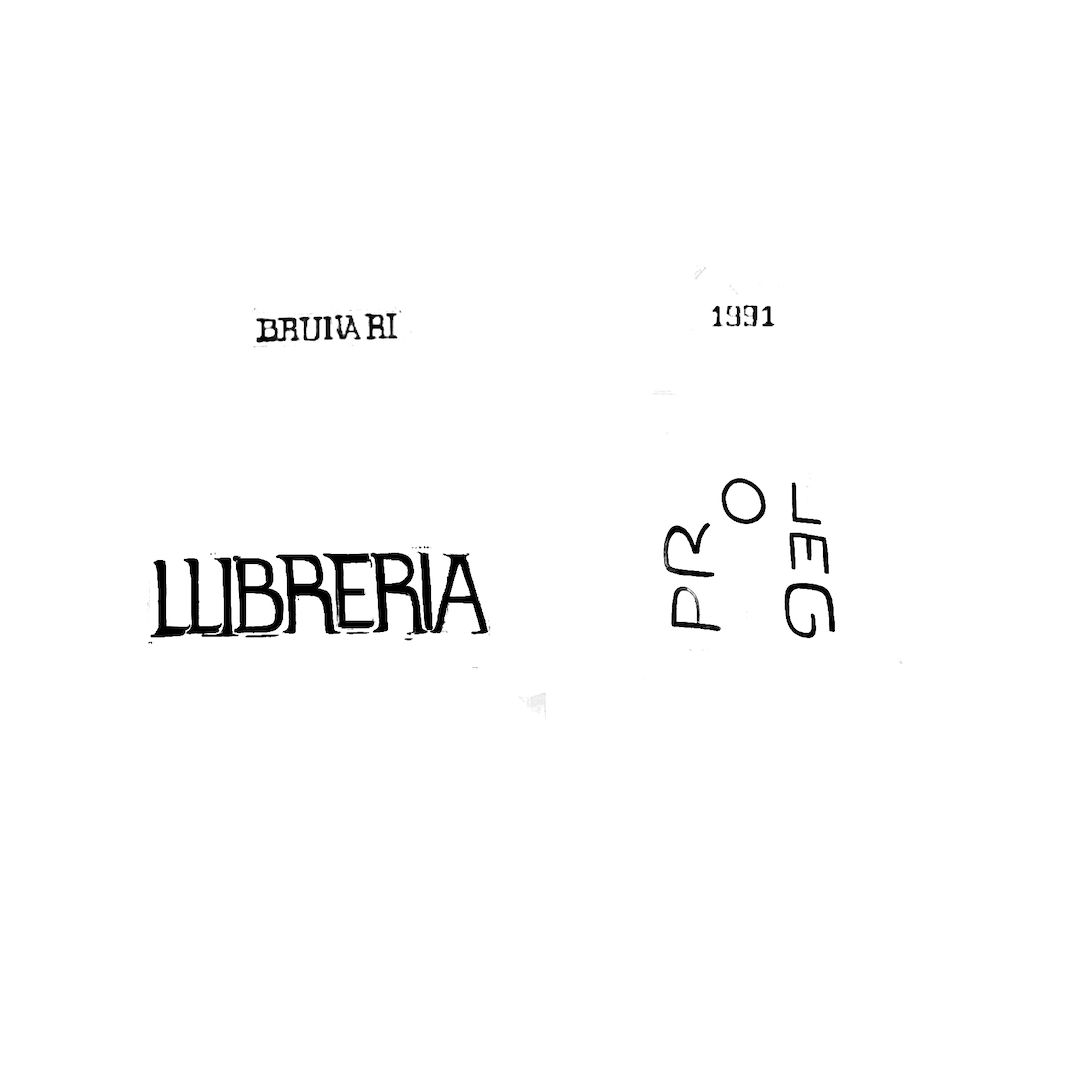 abstract black and white image letterforms