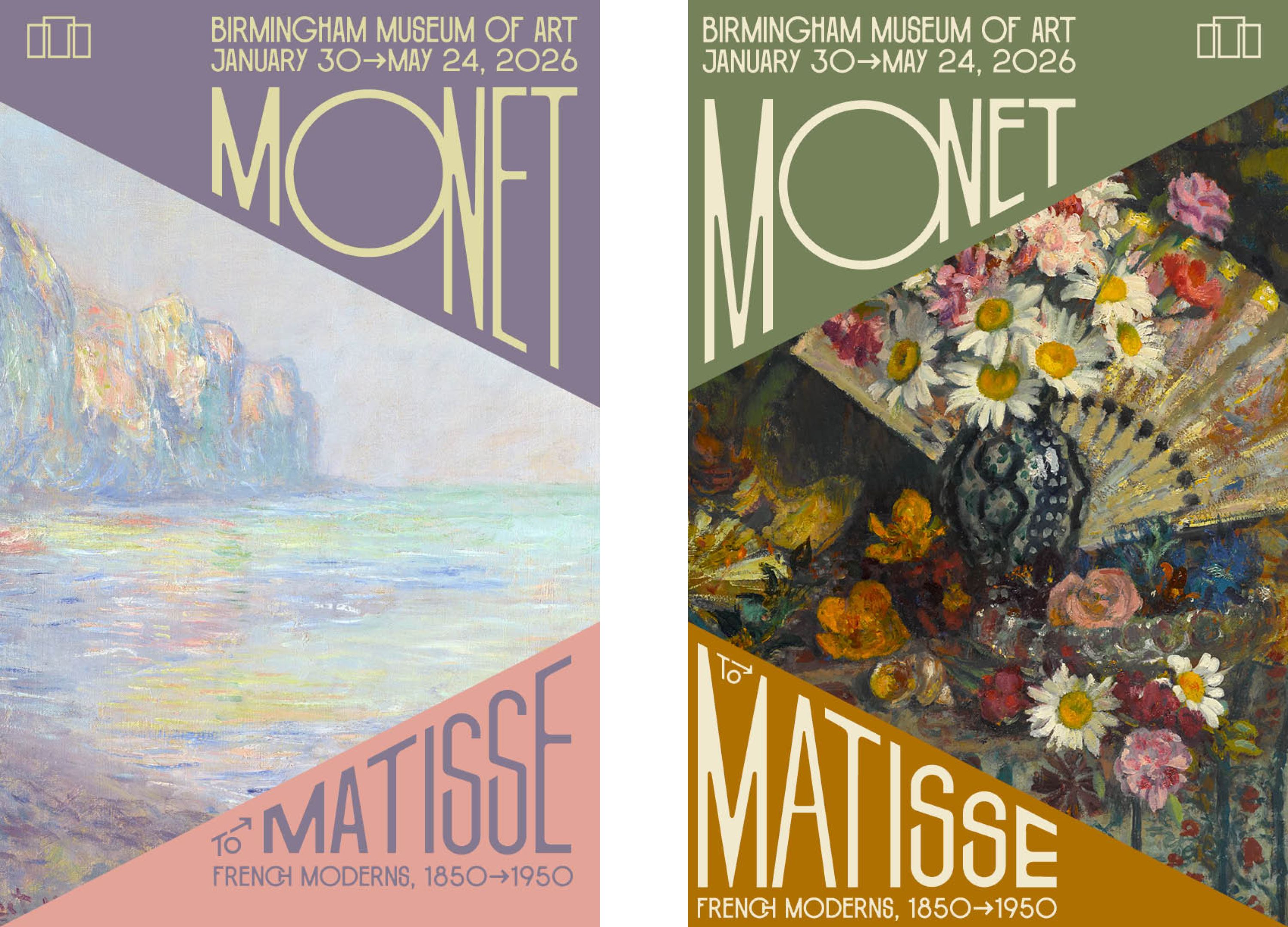 posters for an exhibition of french art