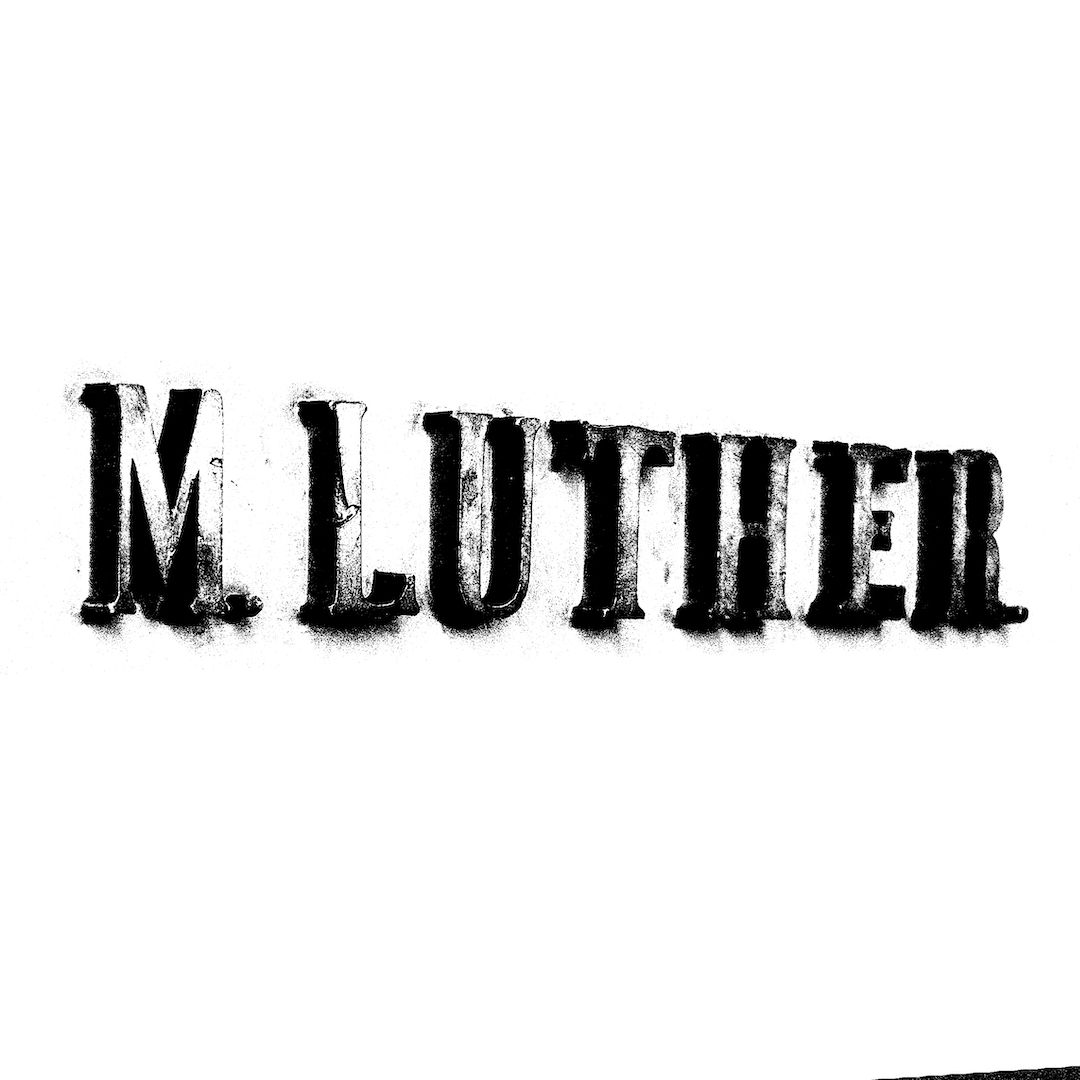 abstract black and white image letterforms