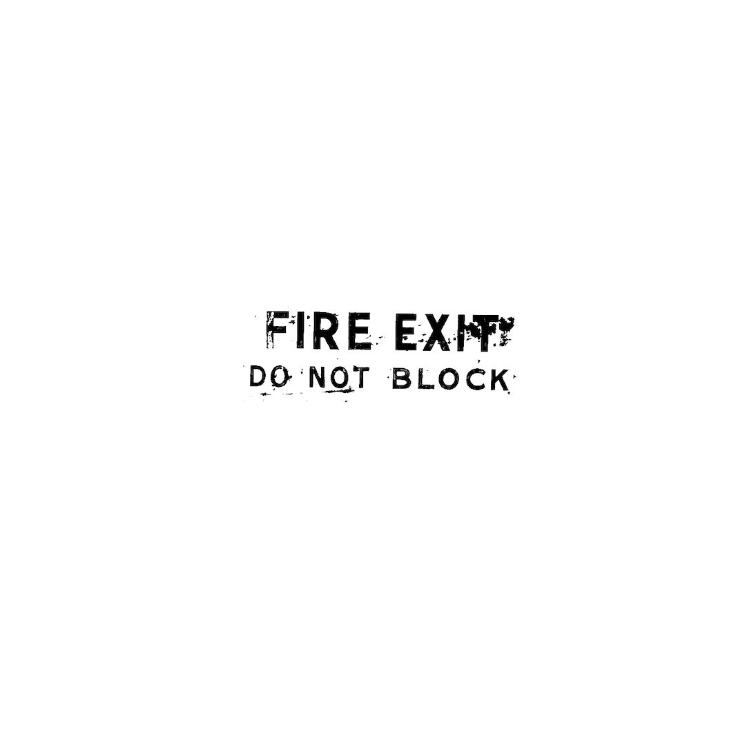 abstract black and white image letterforms