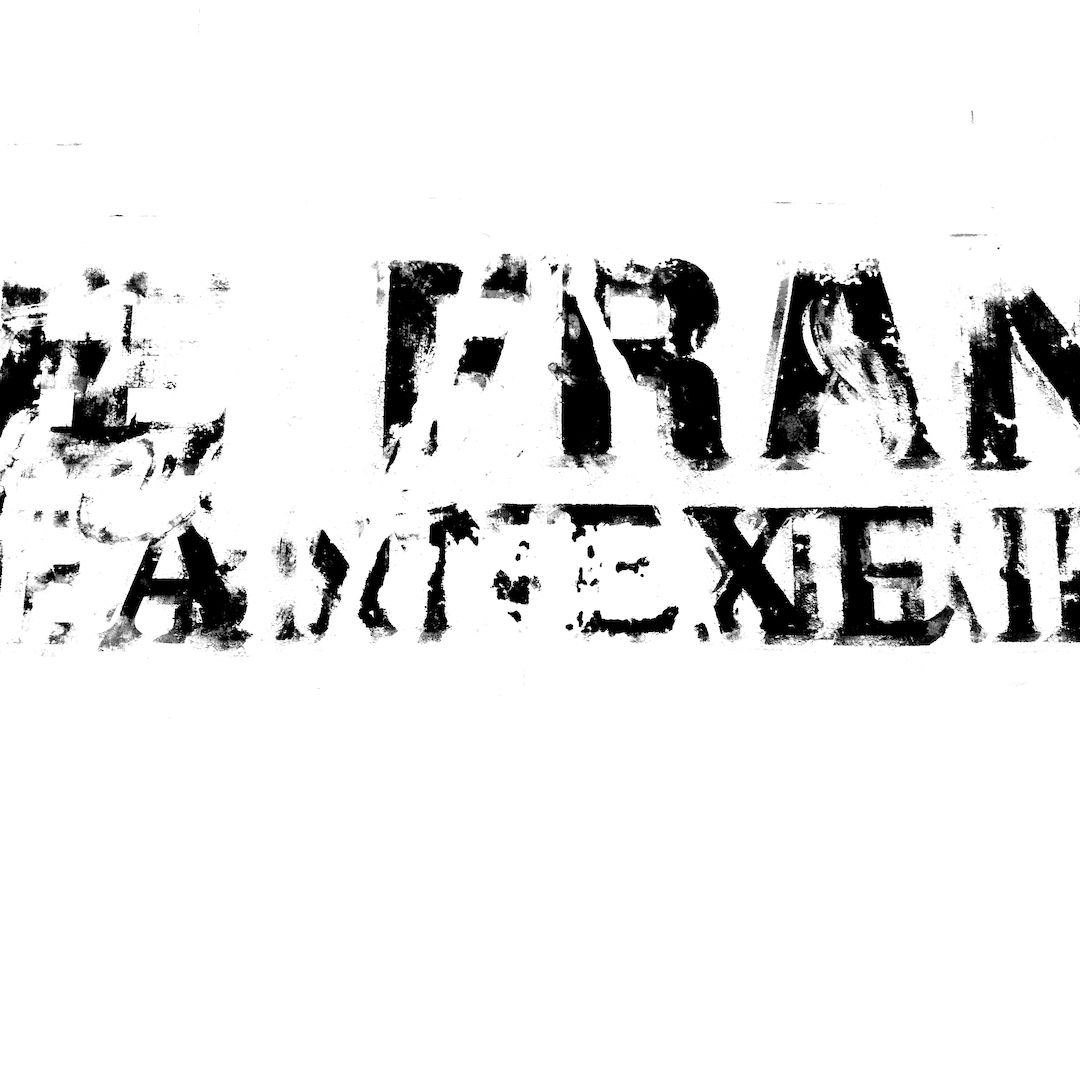 abstract black and white image letterforms