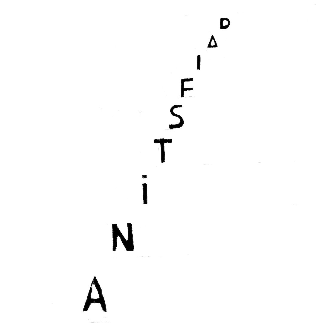 abstract black and white image letterforms