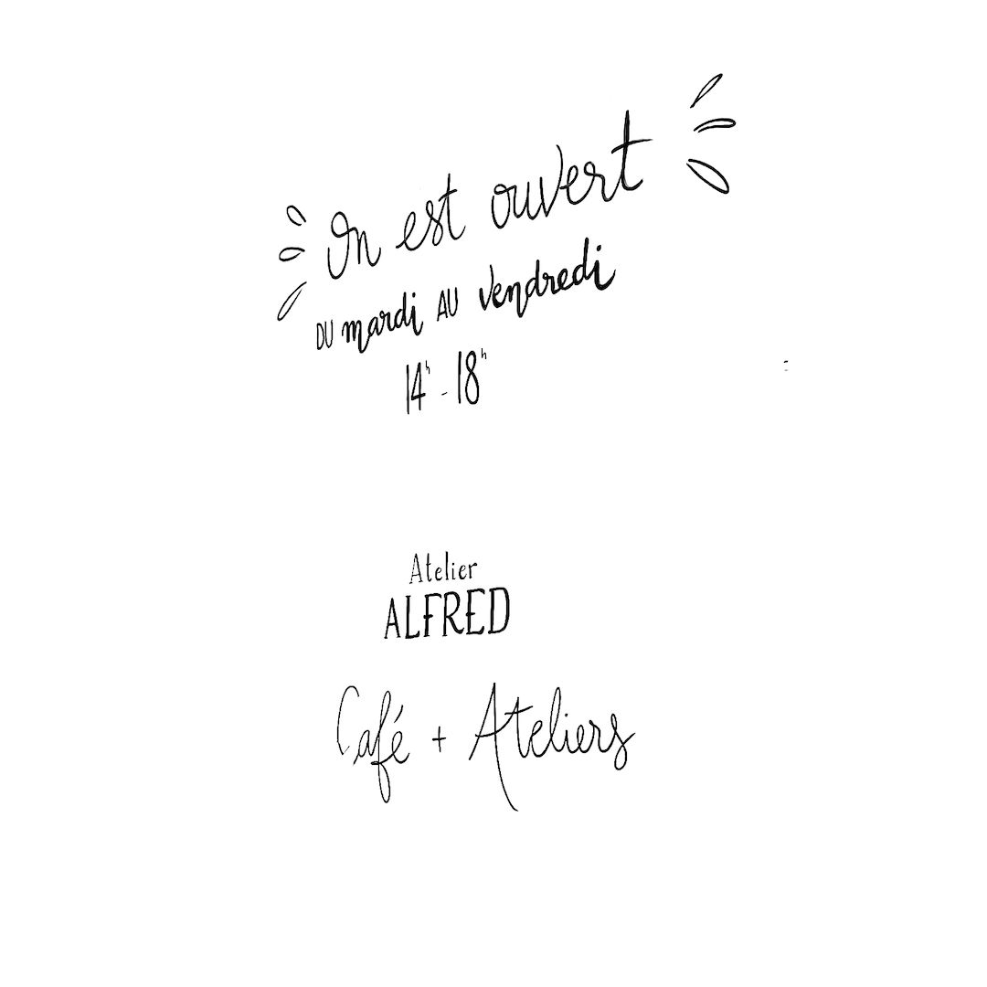 abstract black and white image letterforms