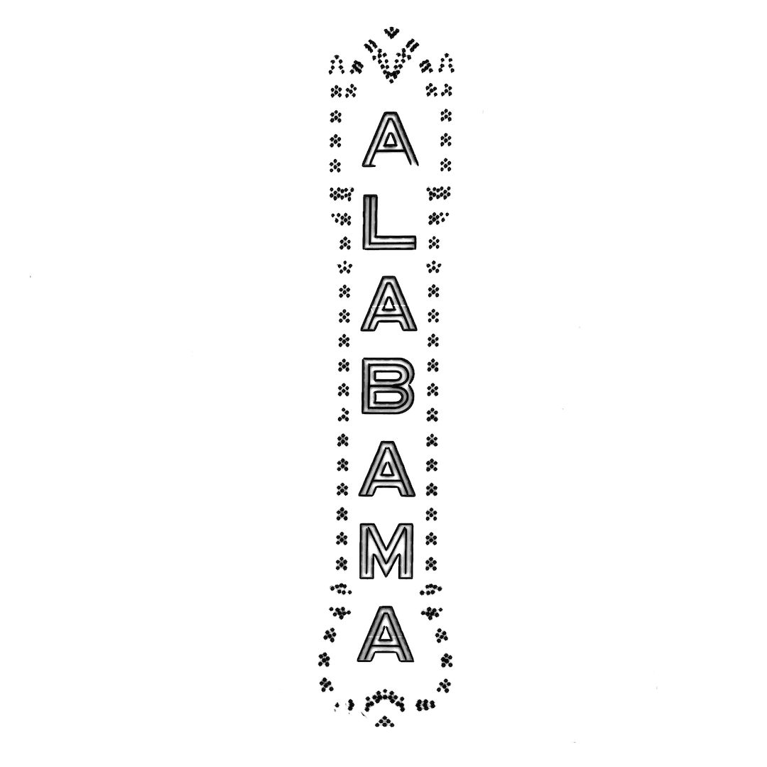abstract black and white image letterforms