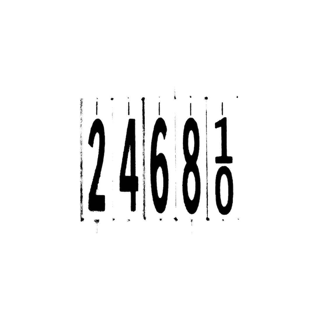 abstract black and white image letterforms