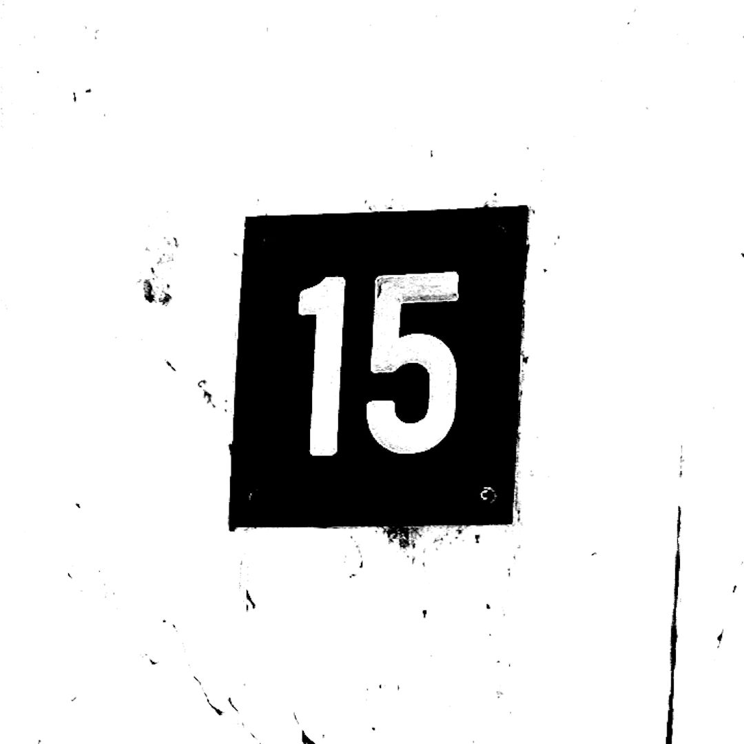 abstract black and white image letterforms
