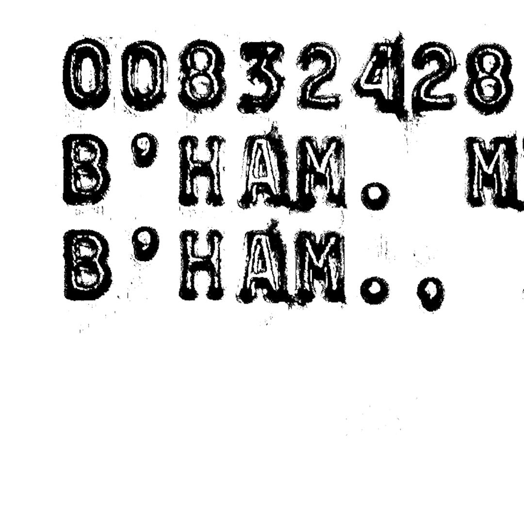 abstract black and white image letterforms