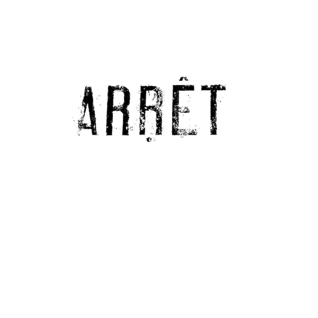 abstract black and white image letterforms