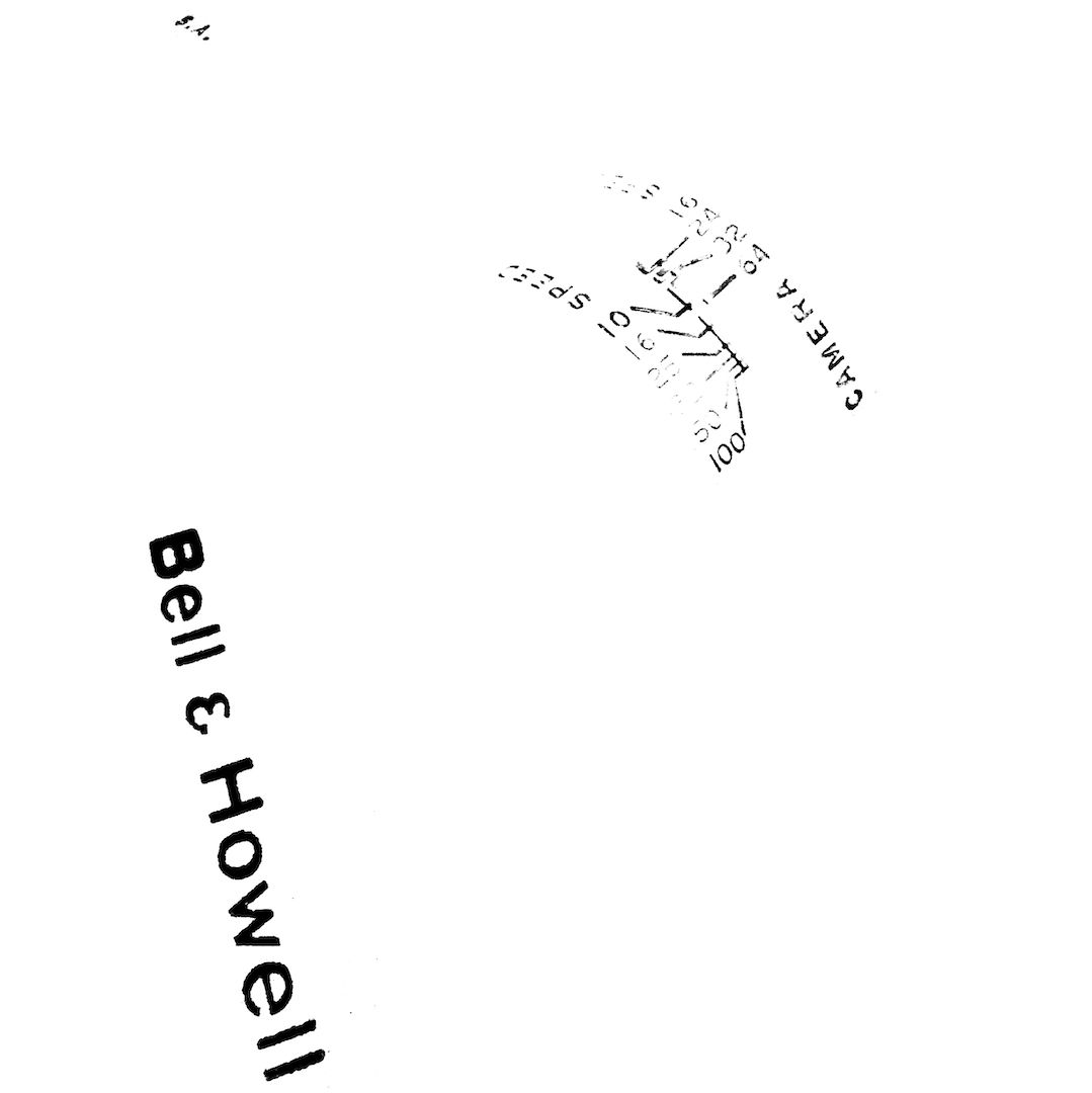 abstract black and white image letterforms