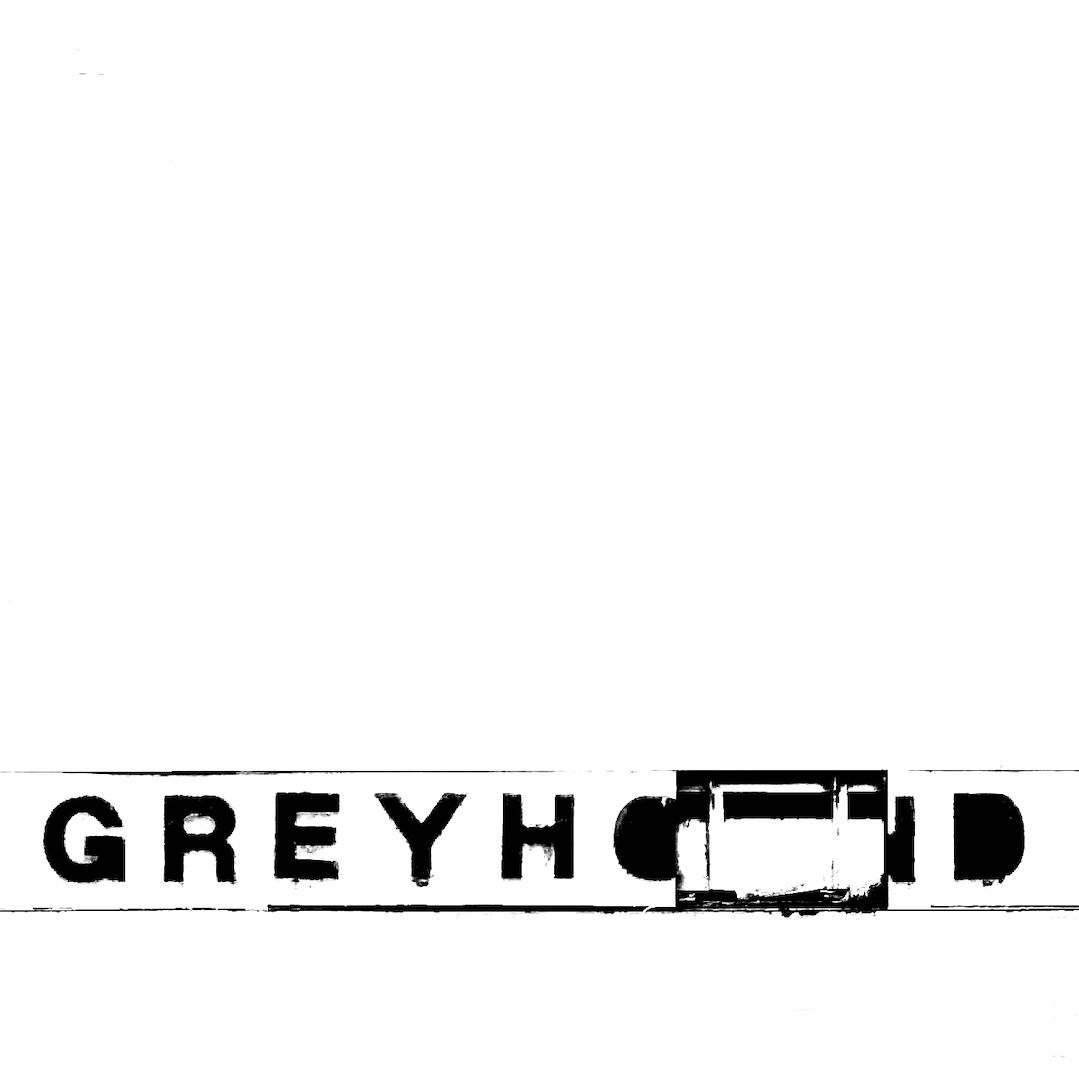 abstract black and white image letterforms